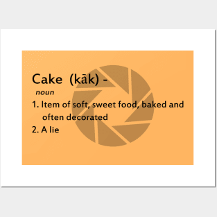 Portal Cake definition Posters and Art